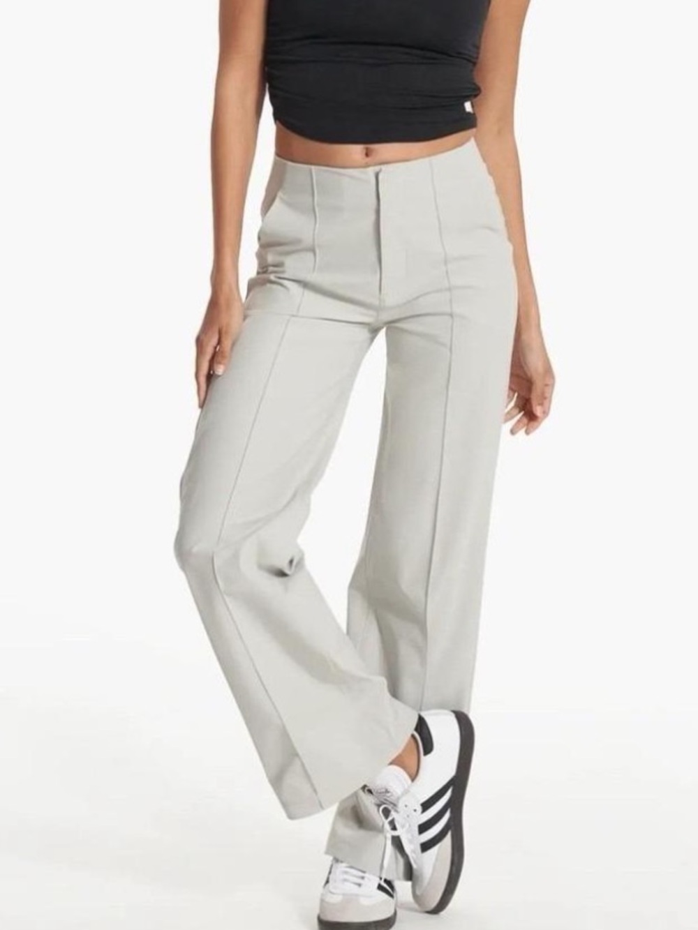 Vuori Meta Wide Leg Tailored Pintuck Pants
